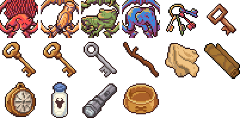 Inventory icons, 32 px.