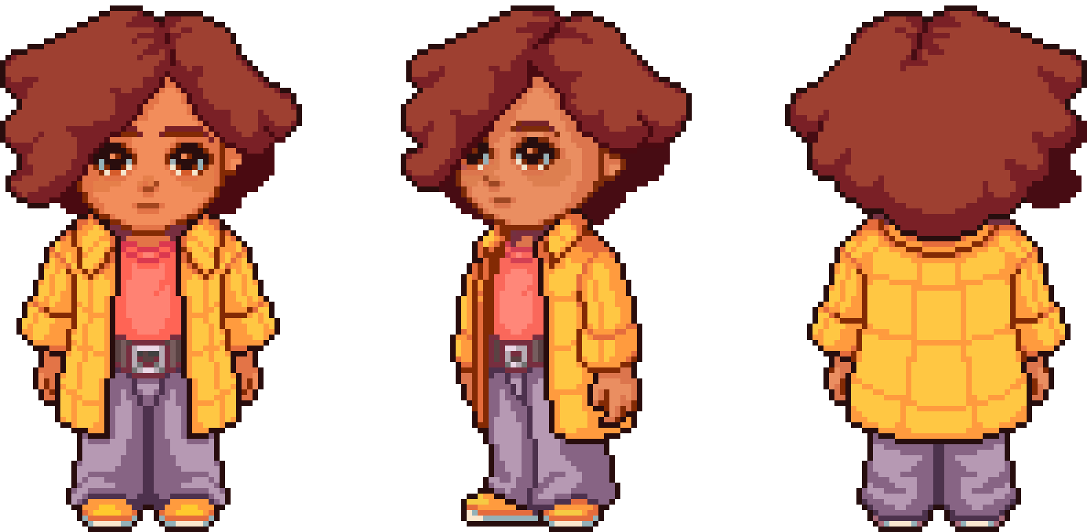 Idle animation, 12 frames, 64px grid (base loop, blinking variant)