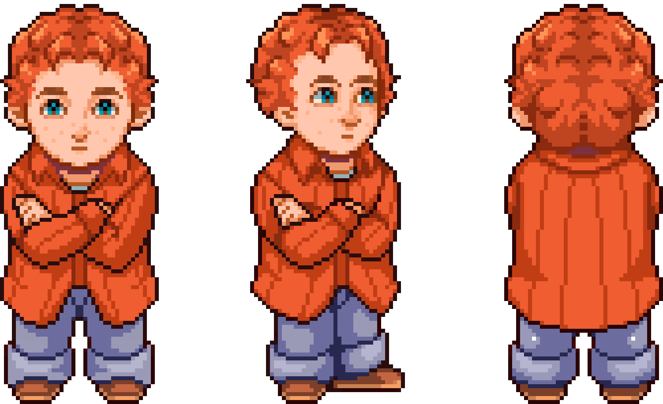 Idle animation, 18 frames, 64px grid (base loop, blink and tapping variants)