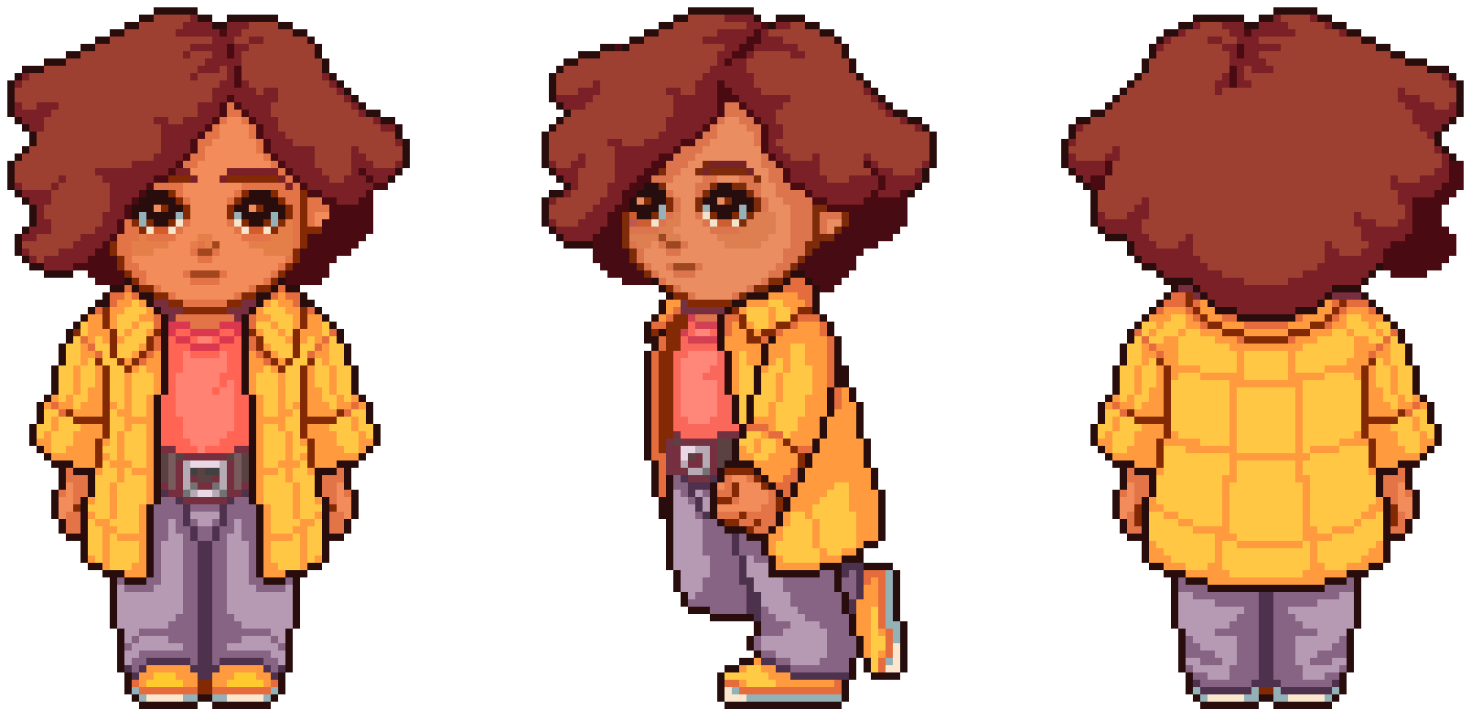 Walk animation, 8 frames, 64px grid