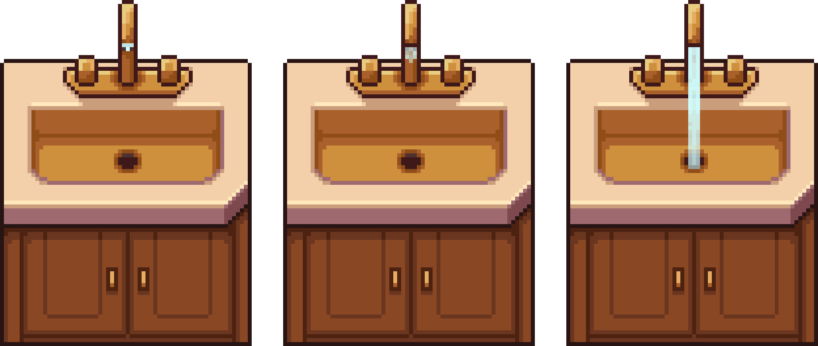 Sprite animation, 6 frames, 64px grid